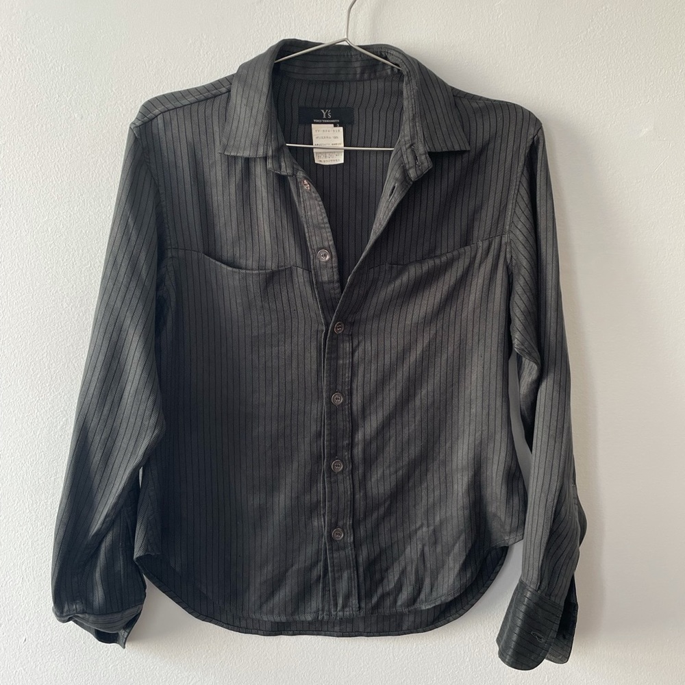 Y’s by Yohji Yamamoto Pinstripe Blouse